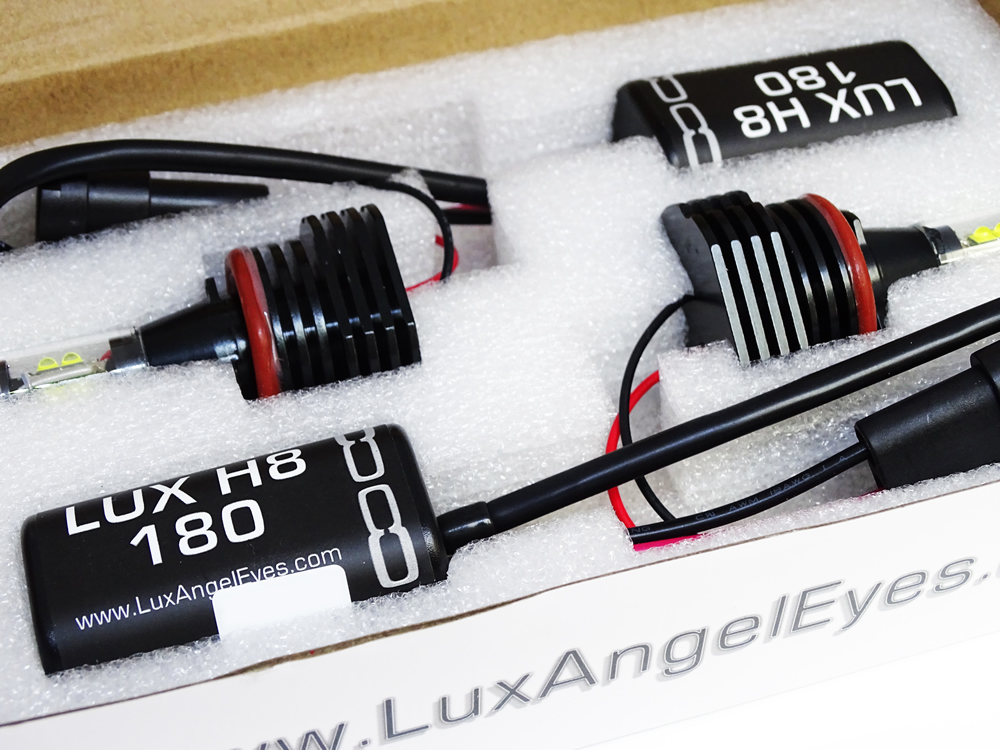 Lux angel eyes pure white h8 160 uk for BMW